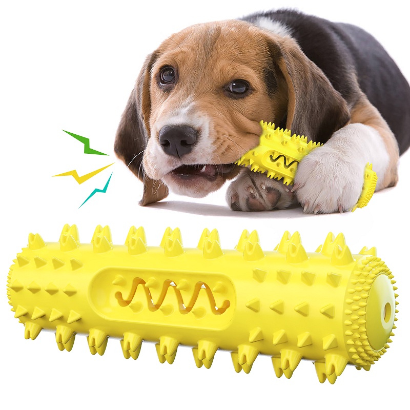 Amazon Best Seller TPR Làm sạch răng Răng cưa Răng hàm Thanh cho chó Bàn chải đánh răng Chew Squeaky Đồ chơi cho chó cưng