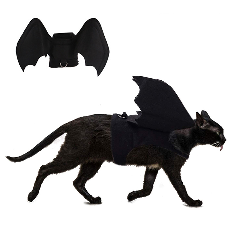 Big Dogs ropa Halloween trang phục cosplay Quần áo Pet Bat Wing Quần áo Mèo Thay đổi quần áo thời trang Giáng sinh đen