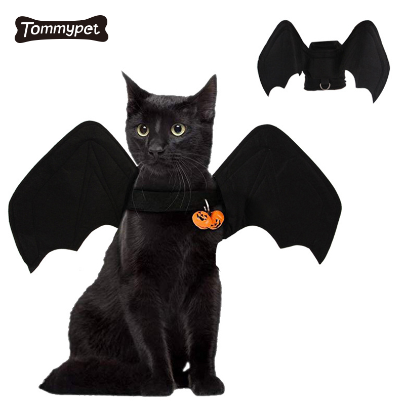 Big Dogs ropa Halloween trang phục cosplay Quần áo Pet Bat Wing Quần áo Mèo Thay đổi quần áo thời trang Giáng sinh đen