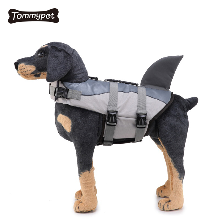 2021 Kỳ nghỉ hè oxford phản quang Thủy triều Thương hiệu vật nuôi áo phao vây cá mập chó bơi phù hợp với chó Áo tắm