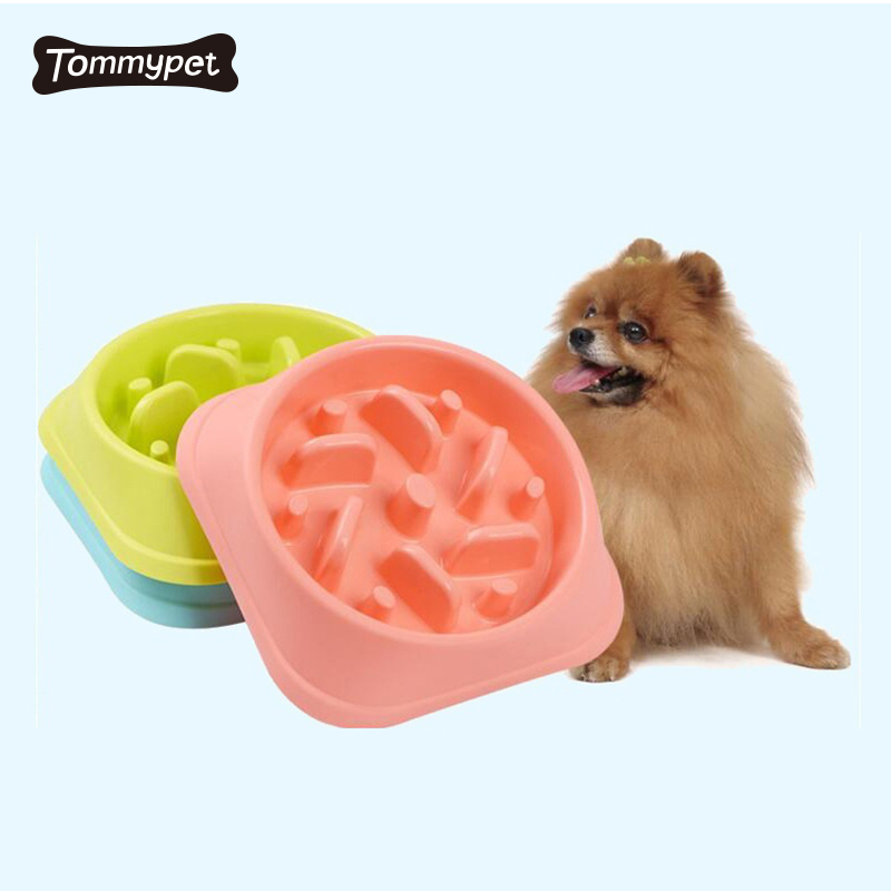Bát dành cho thú cưng Kẹo màu Chống nuốt chửng cho chó Bát ăn chậm Tương tác Bloat Stop Dog Bowl cho người ăn nhanh