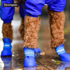 Giày chống thấm nước Nylon Neoprene Đầy màu sắc cho chó Khởi động thoải mái cho thú cưng Giày chống thấm nước cho chó Đi mưa